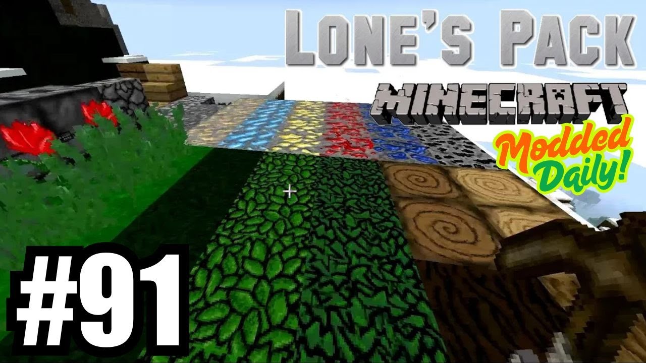 I Made My Own Texture Pack!? Modded Minecraft Daily Episode 91 | 10 ...