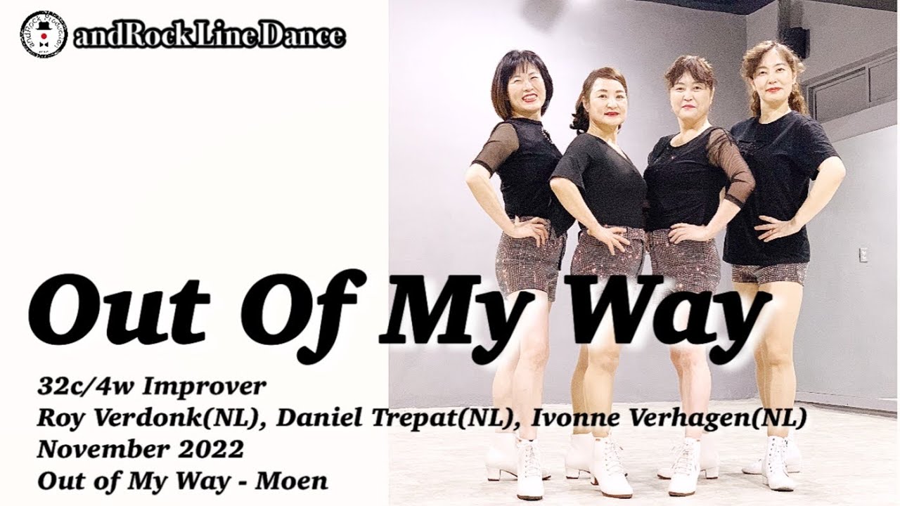 Out Of My Way Line Dance(Improver) - Demo - YouTube