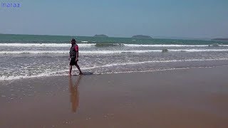 Strolling On Clean Karwar Beach For Few Minutes