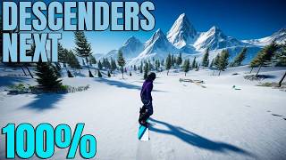 Descenders NEXT Xbox Gameplay - Exploring Snowy Peaks &amp; Going for 100% Completion