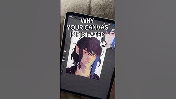 Why your canvas is is pixilated in procreate #procreate #procreatetutorial #oc #arttutorial