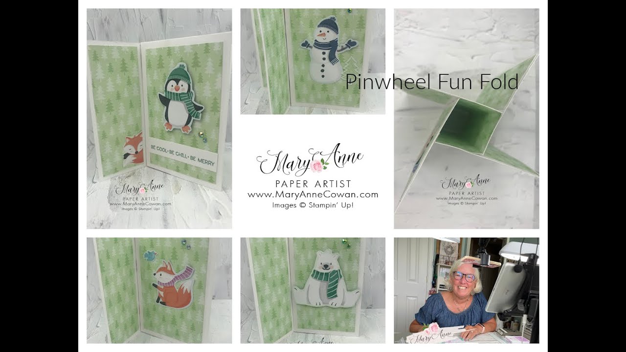 Fun Fold Friday- Pinwheel Tower Card - YouTube