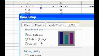 Microsoft Office Excel 2003 Print a chart