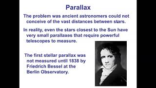 Measuring Parallax
