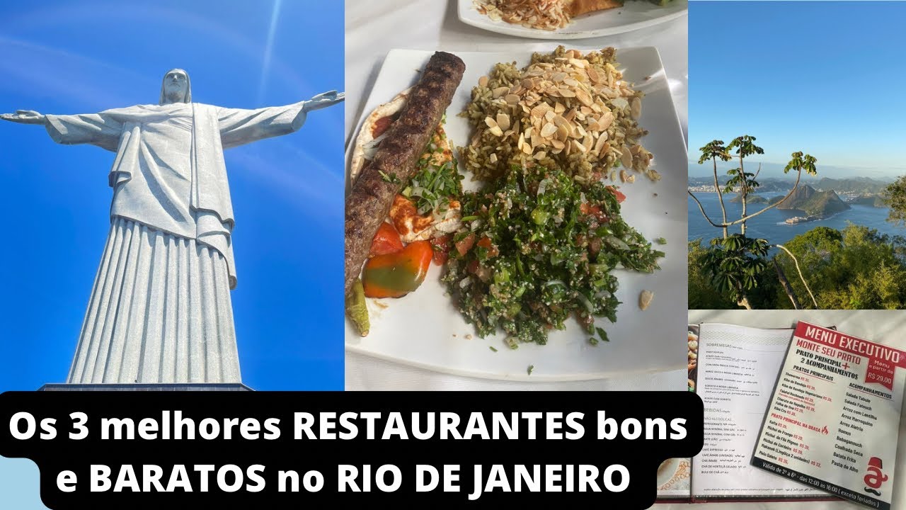 Os 3 melhores RESTAURANTES bons e BARATOS no RIO DE JANEIRO!! - YouTube