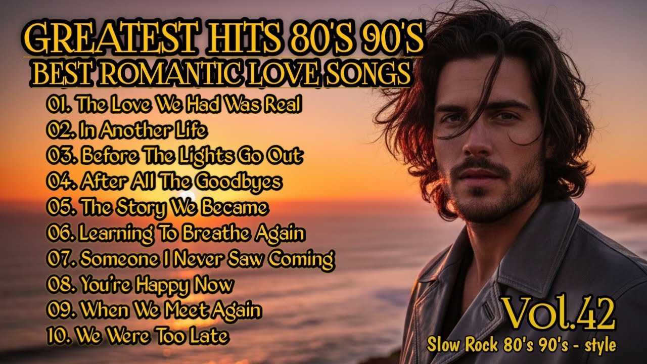 🎸 Best Romantic Love Songs 💖 | Love Songs of the 80s,and 90's |Slow Rock  style,Playlist Vol.42