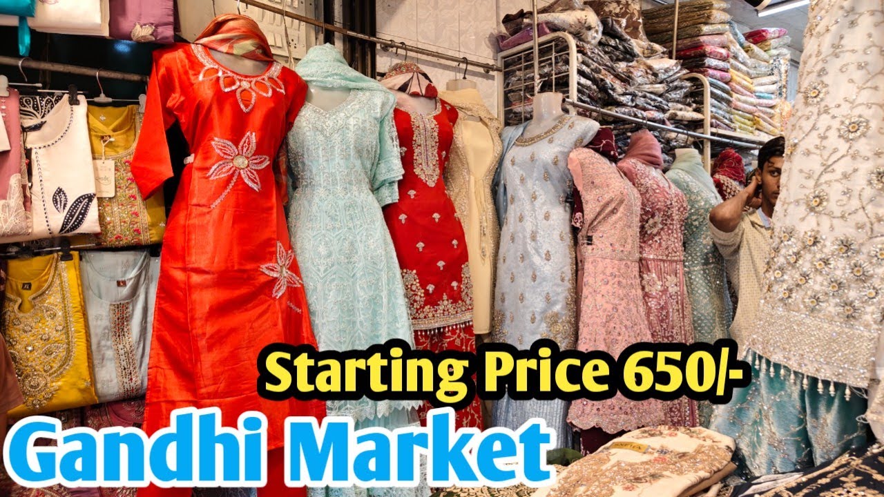 Gandhi Market :- Havy top 650/- Only & Cod Set 100/- only | Wholesale kapda market | Gandhi market 