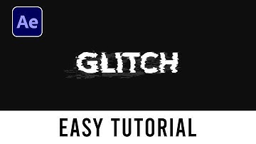 How to make Glitch Effect in After Effects | Easy Tutorial | Text Glitch After Effects
