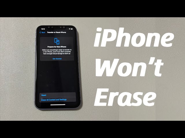iPhone Won't Erase. How to Fix Erase All Content and Settings Not
