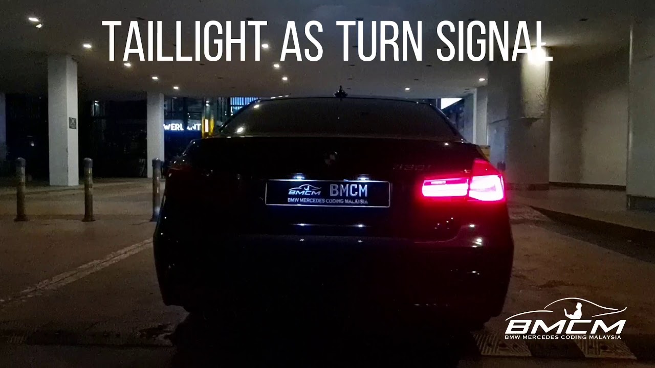 Unlock BMW F30 Coding Taillight as Turn Signal - YouTube