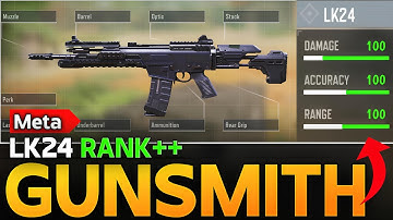 BEST LK24 GUNSMITH IN CALL OF DUTY MOBILE | RANK BUILD FOR LK 24 IN COD MOBILE |