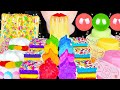 ASMR UNICORN DESSERTS *RAINBOW CANDY, JELLY NOODLES, POP CAKE 유니콘 캔디,무지개 케이크, 먹는 팔찌 EATING MUKBANG먹방