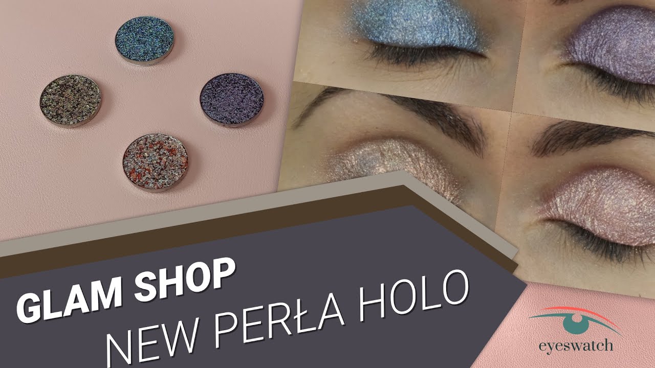Glam Shop NEW PERŁA HOLO eyeshadow palette - all swatches on eyelids! 😊