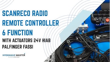 Scanreco Radio Remote Controller 6 function with actuators 24V Hiab Palfinger Fassi