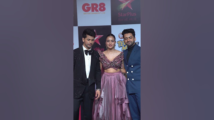 Ashi Singh, Siddharth Nigam and Sumedh Mudgalkar spotted together at an award show in Mumbai