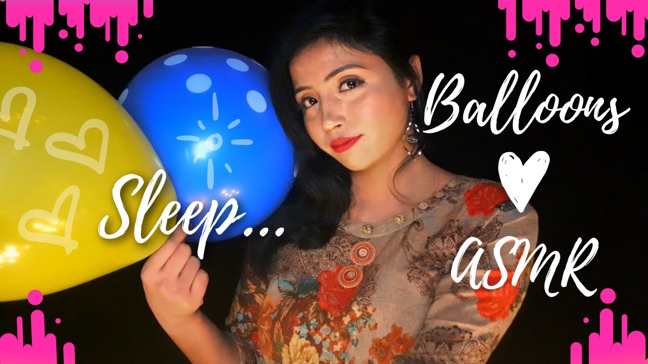 Asmr Balloons Sounds🎈 Blowing Tapping Rubbing Stretching