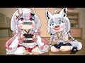 Nakiri Ayame is an exorcist who uses a harmonica.[Shirakami Fubuki][Animated Hololive/Eng sub]
