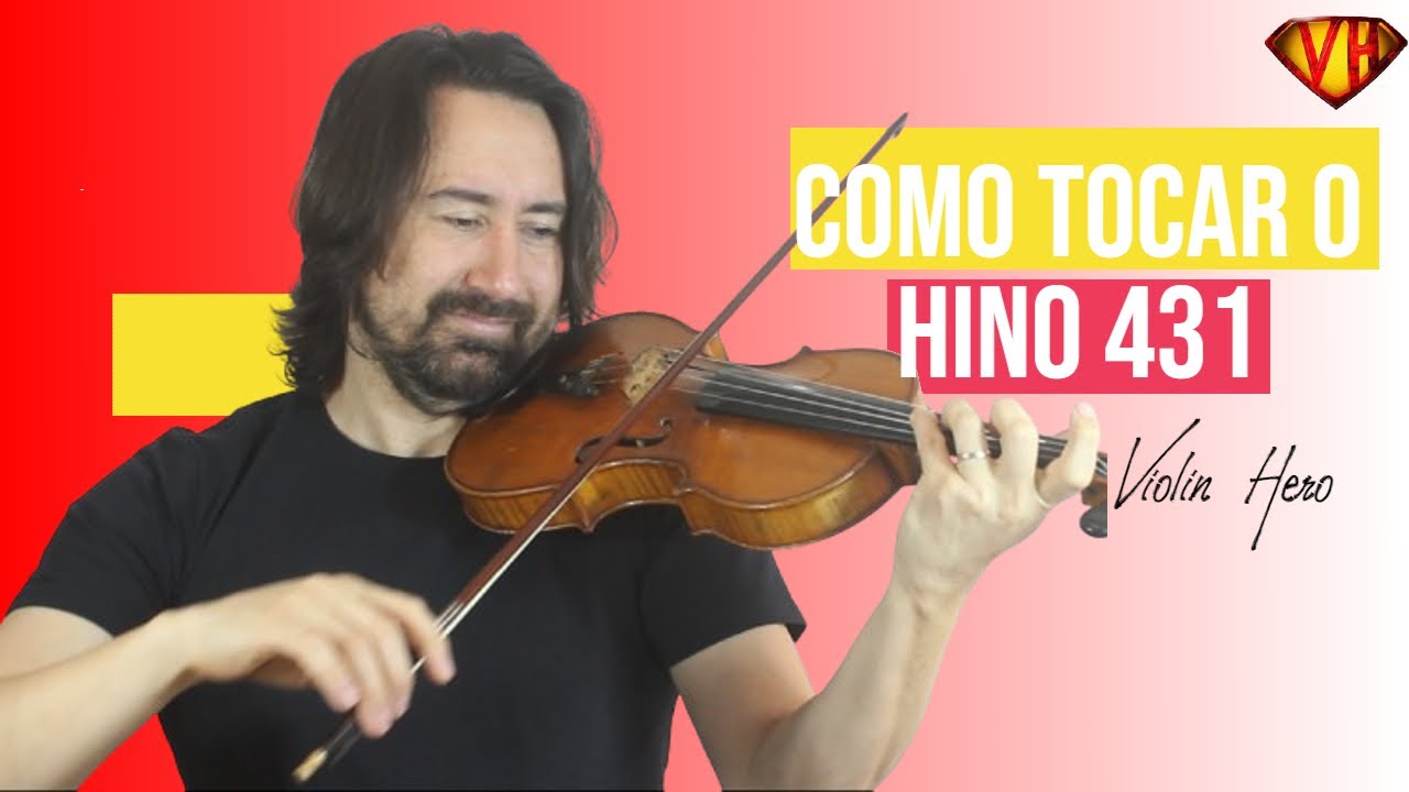 Como tocar o hino  431 no violino- Série Hinos de Jovens - Dó Maior - Aula 1