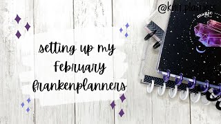 February Frankenplanner Set up || I may have already made a slight change to my lineup 🙈
