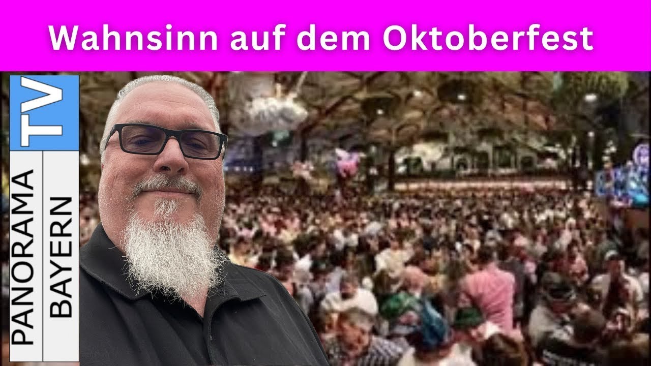 Rundgang auf dem Oktoberfest in München - Wahnsinn im Hofbräu-Festzelt.