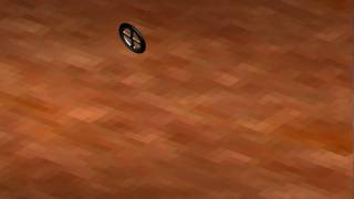 Wheel rolling along a curve. Made in ProE
