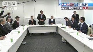メール利用で調整つかず・・・ネット選挙で共同案断念（13/02/28）