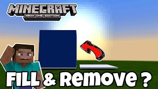 Fill & Remove Command Tutorial  Minecraft Xbox