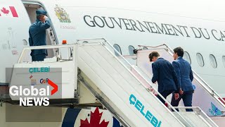 Trudeau's delayed departure from India proves awkward amid political tensions