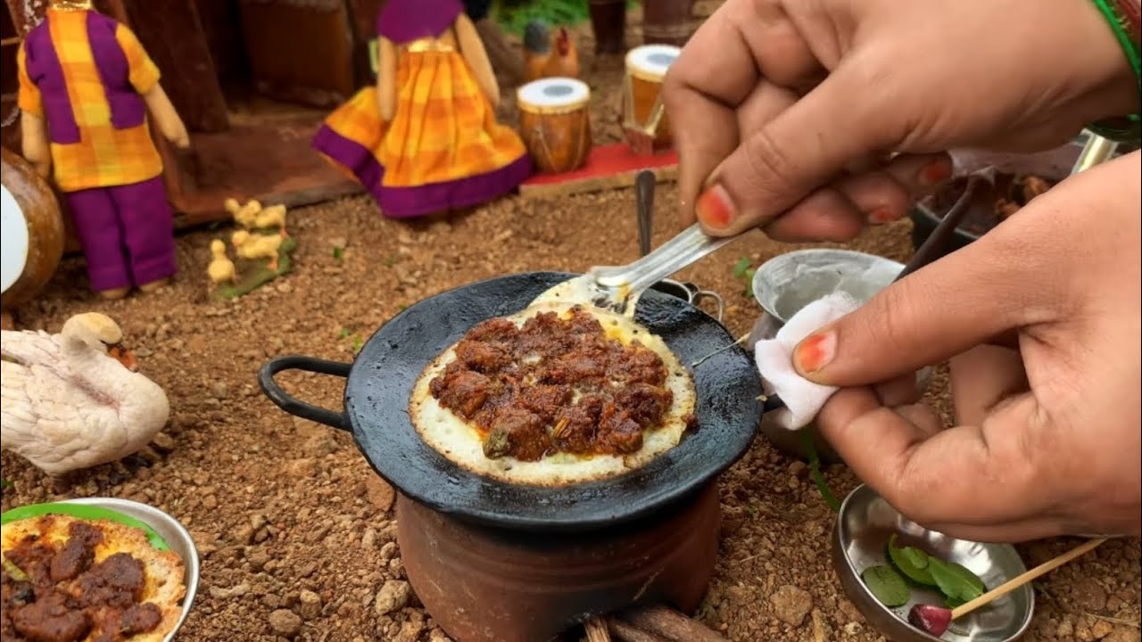 Miniature Mutton Kari Dosai Madurai Spacial Dosai Miniature Kitchen