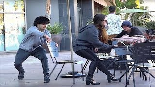 Funny Chair Pulling Prank Part 6