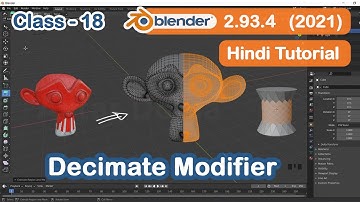 New Version Blender Decimate Modifier in Hindi | CLASS -18 | Blender Tutorial in Hindi for Beginners