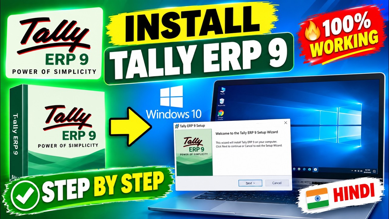 How To Install Tally ERP 9 In Windows 10 Operating System Step By Step ...