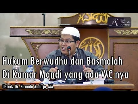 Bolehkah Berwudhu dan Basmalah di kamar  mandi  yang ada WC 