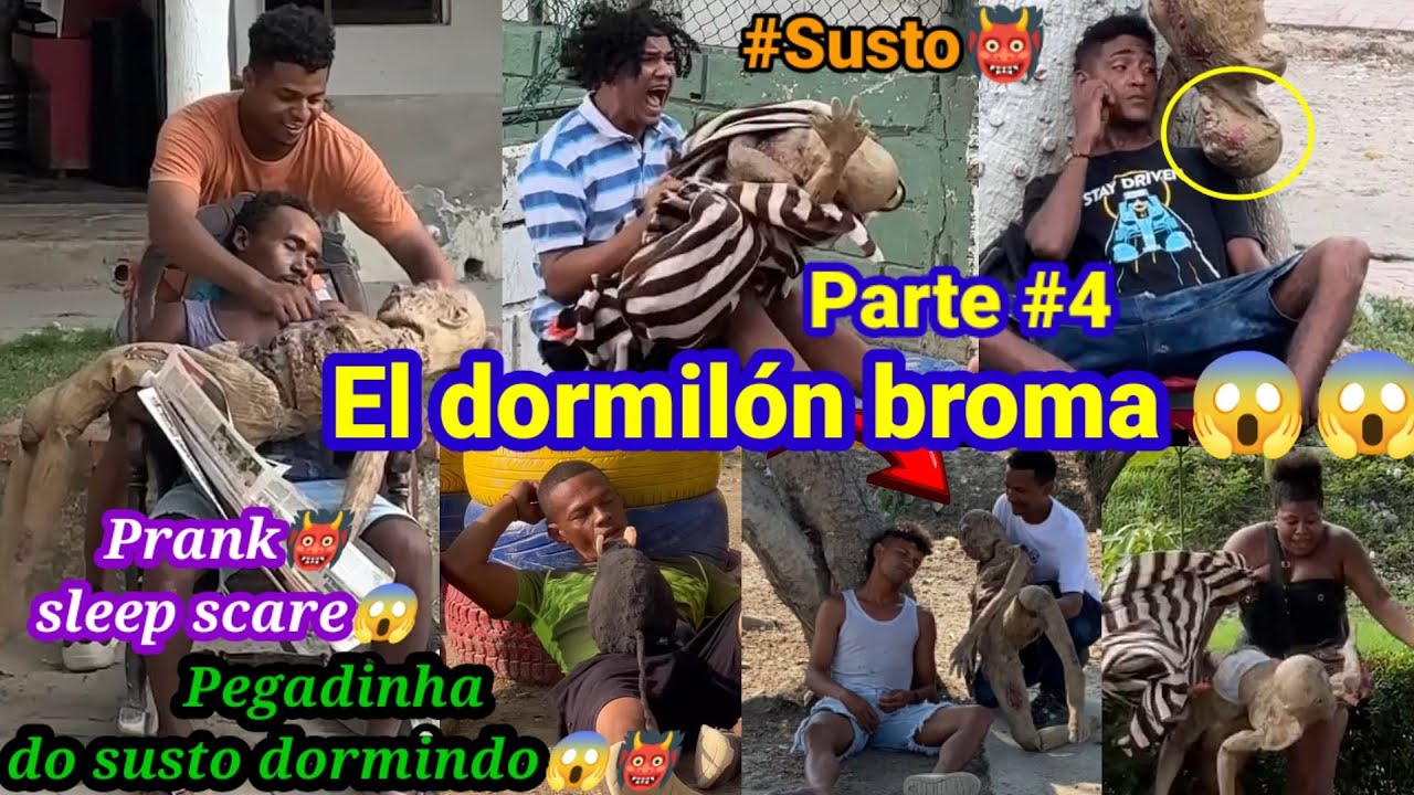 Broma el dormilón🤣 / pegadinha do susto dormindo / sleep scare prank