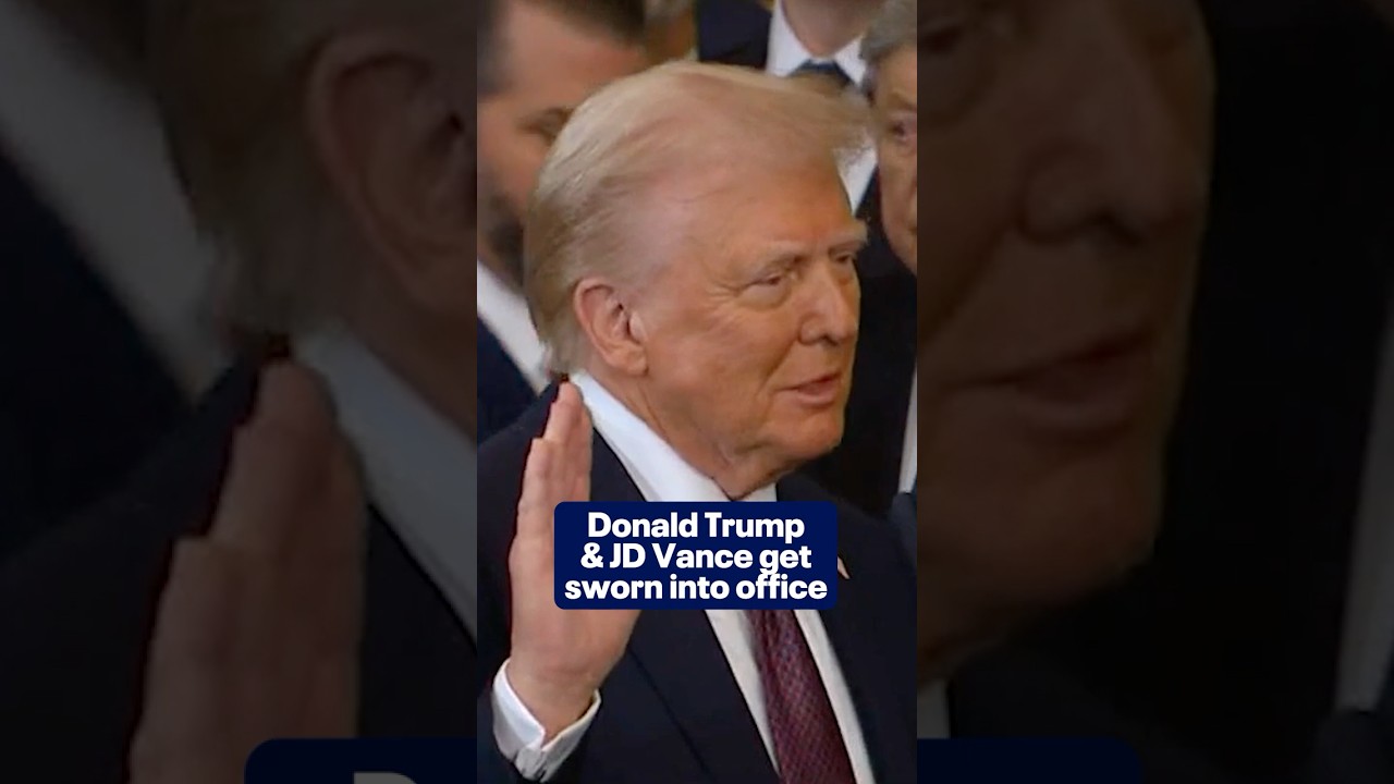 Trump and Vance sworn in as President, VP