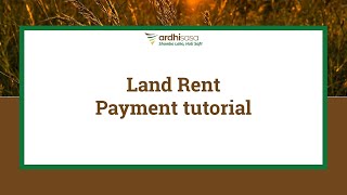 ArdhiSasa | Land Rent Payment tutorial