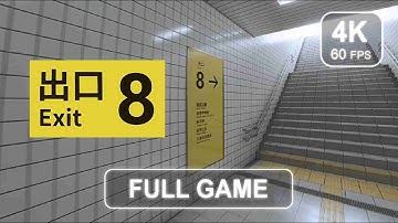 The Exit 8 [Full Game] | No Commentary | Gameplay Walkthrough | 4K 60 FPS - PC