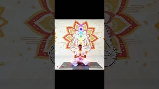 🧘♂️“Chakras aligned, mind calm, soul glowing. ✨” #yoga #meditation #chakrameditation #peacefulmind