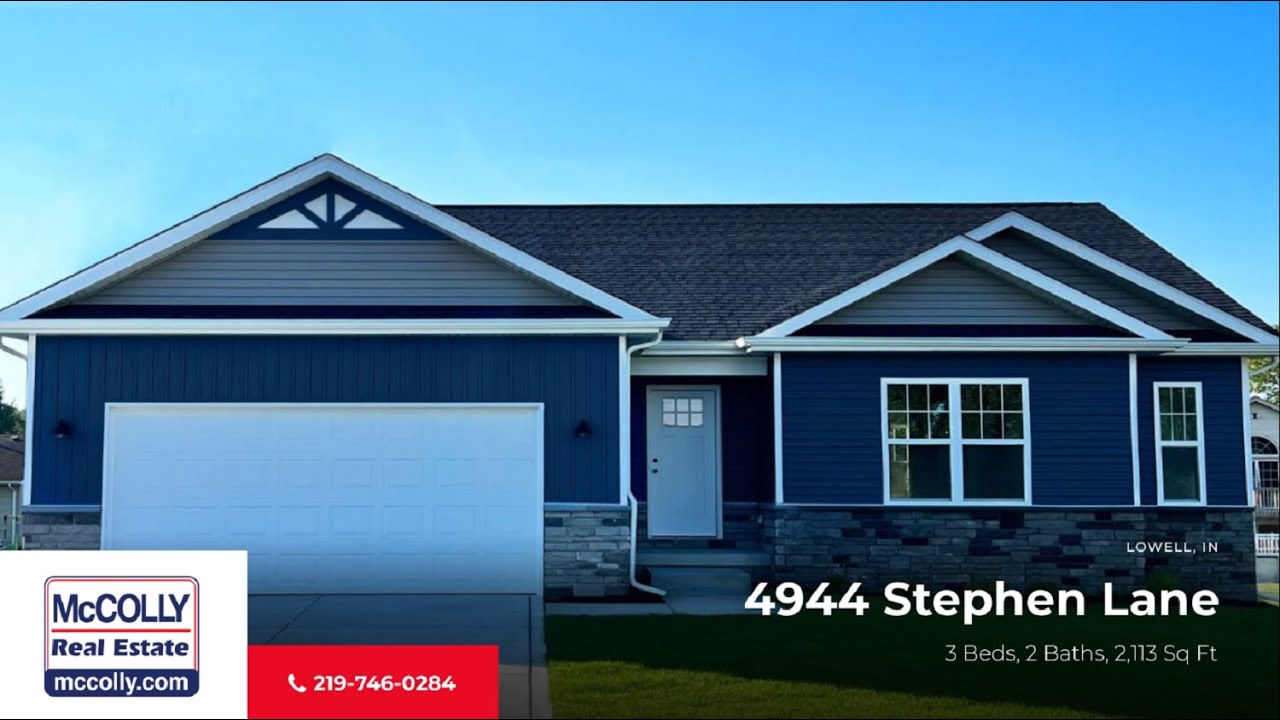 4944 Stephen Lane, Lowell, IN MLS529484 McColly YouTube