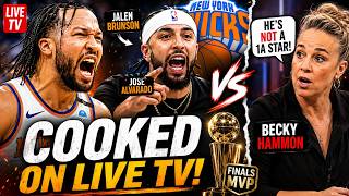 Jalen Brunson, Jose Alvarado COOK Becky Hammon LIVE ON TV after winning NBA Finals MVP as 1A Star!