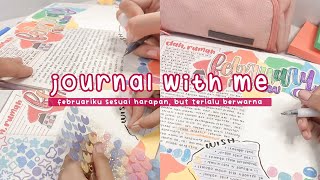 journal with me | february review: sesuai harapan namun penuh warna