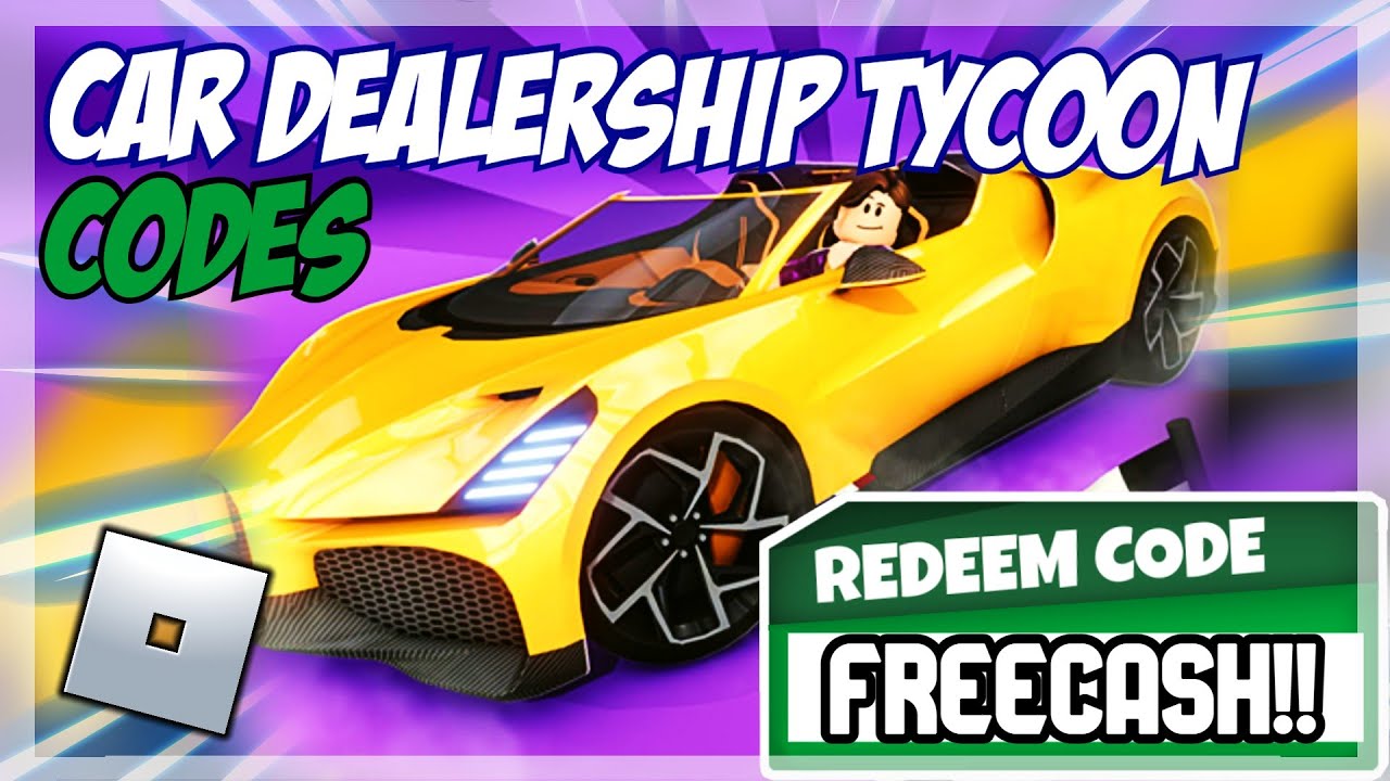 Роблокс dealership tycoon коды