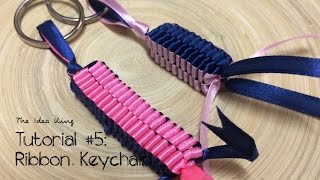 How to Make Ribbon Keychain Step by Step? | The Idea King Tutorial #5