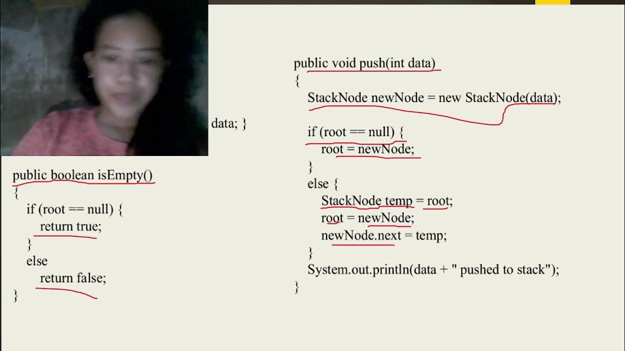 Implementing Stack Using LinkedList - YouTube