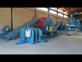 Complete Tire recycling rubber powder plant PLC