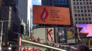 American Indian College Fund in New York Times Square