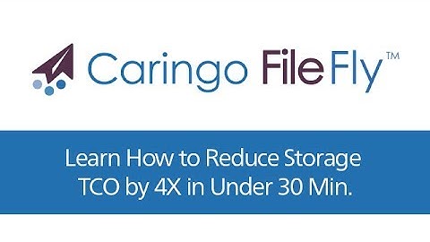 Learn how to reduce storage TCO by 4X in under 30 mins