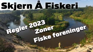Skjern Å Fiskeri | Regler 2023 | Zoner | Fiskeforeninger | Fortalt af Per Gylling