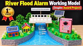 river flood alarm working model 3d for science exhibition - disaster management - diy | howtofunda