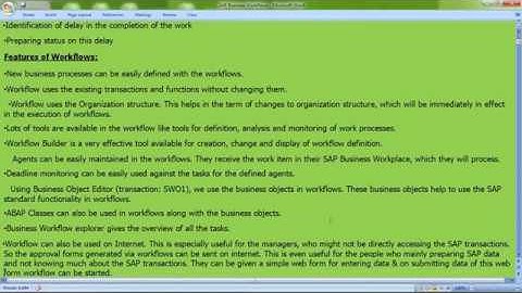 SAP Workflow basics part-1